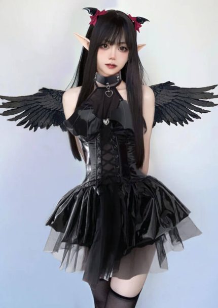 Sexy Latex Succubus Cosplay