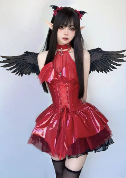 Sexy Latex Succubus Cosplay