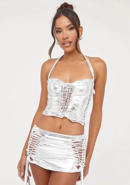 Sexy Party Clubwear Drawstring Rave Outfits