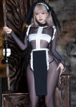Crotchless Habit Nun Lingerie Set