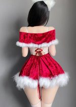Furry Christmas Party Dress (3)
