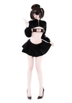 Front side Latex Gothic Nurse Costume