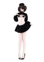 Latex Gothic Nurse Costume image