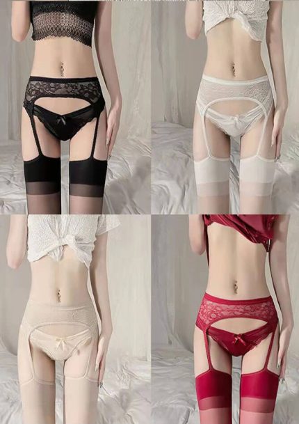 Red White Creame Black Lolita Lace Sexy Anime Japanese Stockings