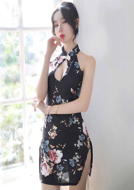 Sexy Cheongsam Traditional Qipao Babydoll Cosplay Lingerie Costume