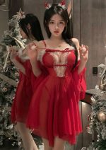 Sexy Christmas Flyaway Babydoll Dress