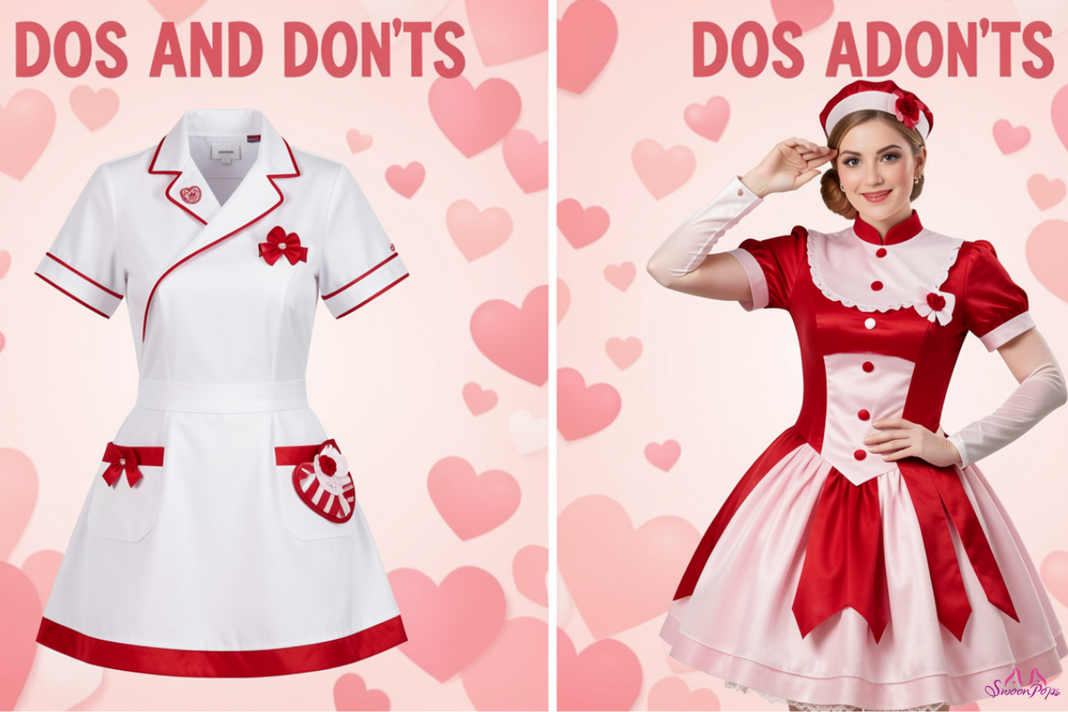 Infographic illustrating the do's and don'ts of Valentine's Day, featuring tips for celebrating the occasion successfully.